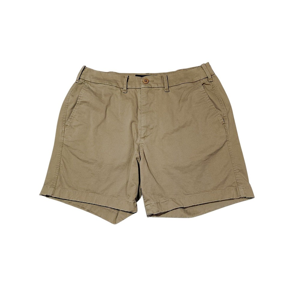 Abercrombie Fitch Shorts 30x5 Men 16" Tan 90s Relaxed Chino Khaki Cotton Stretch